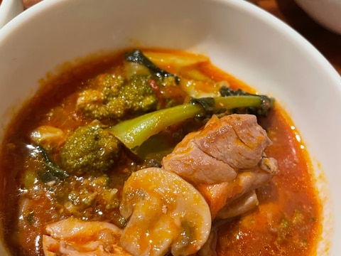 （居酒屋風）男の鶏肉赤ワイン煮